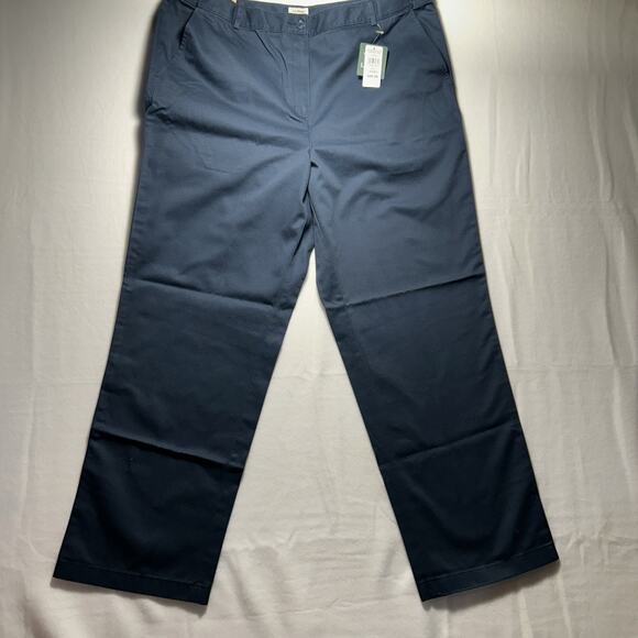 LL. Bean Plus Size 18W Tan Classic Fit Straight Leg Comfort Waist Pants 27863259 - Picture 2 of 10